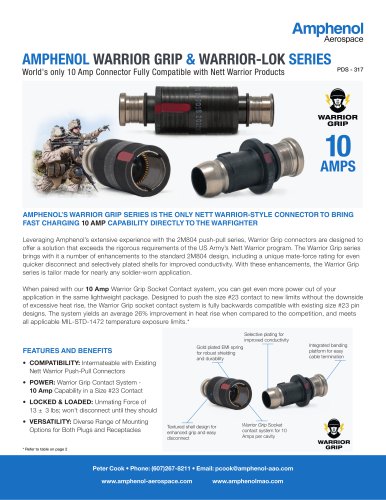 AMPHENOL WARRIOR GRIP & WARRIOR-LOK SERIES