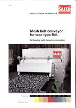 Mesh belt conveyor furnace type BdL