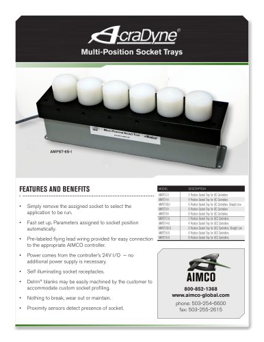 AcraDyne Multi-Position Socket Trays