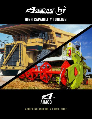 HIGH CAPABILITY TOOLING brochure