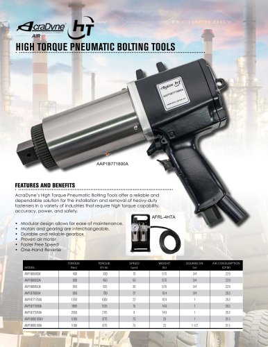 High Torque Pneumatic Bolting Tools