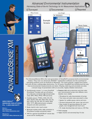 AdvancedSense XM Environmental Test Meter