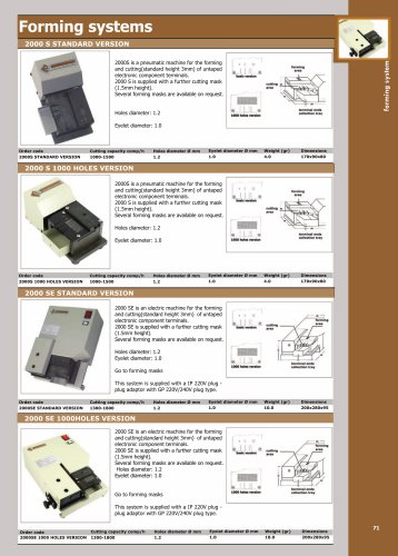 CUT FORM CRIMP SYSTEMS