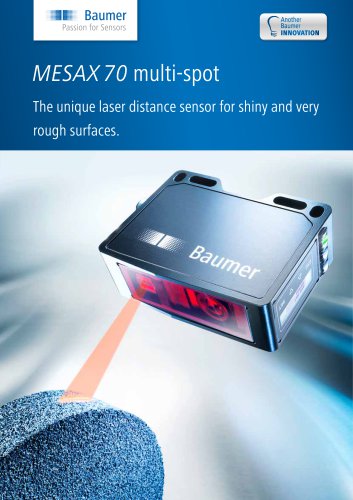 MESAX 70 multi-spot - The unique laser distance sensor for shiny and very rough surfaces.