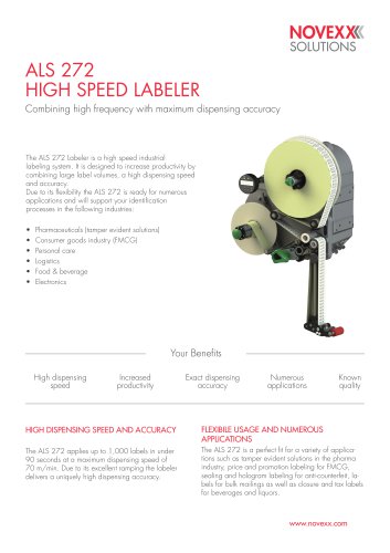 ALS 272 High Speed Labeler