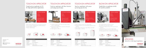 Applicators product brochure