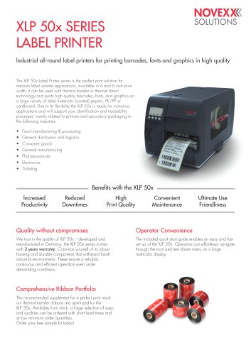 XLP 50x Series Label Printer