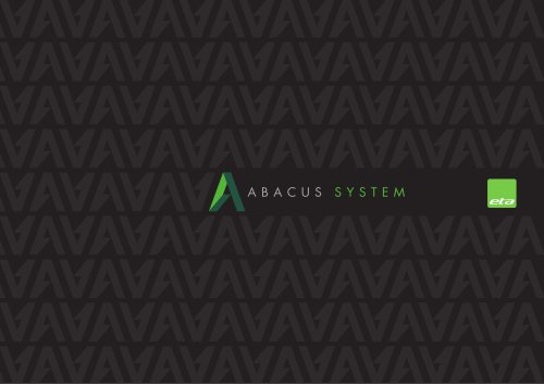 ABACUS SYSTEM Catalogue