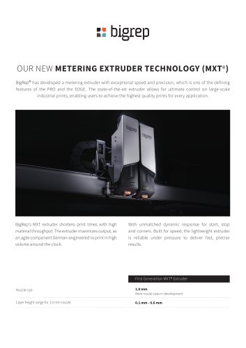 OUR NEW METERING EXTRUDER TECHNOLOGY