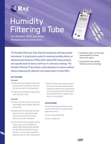 Humidity Filtering II Tube