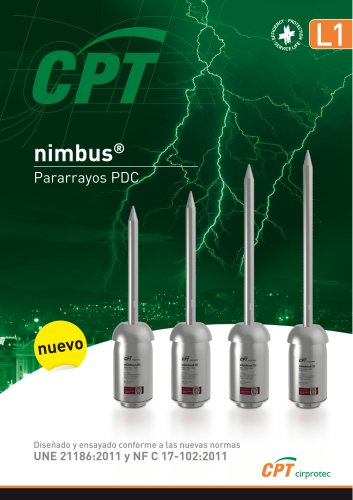 CPT-Cirprotec-L1-PARARRAYOS-PDC-ESE-NIMBUS-NFC17102-2011