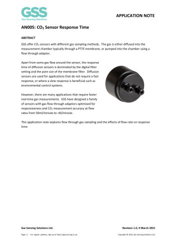 CO2 Sensor Response Time