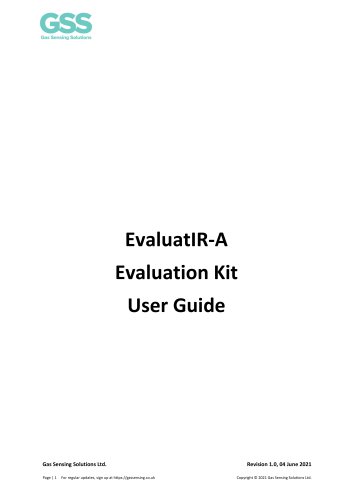 EvaluatIR-A Evaluation Kit User Guide