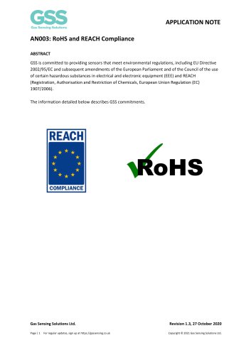 RoHS and REACH Compliance