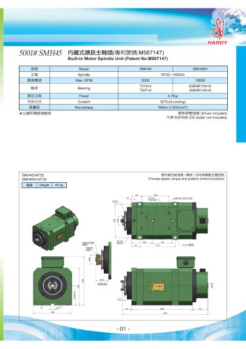 Built-in Motor Spindle Unit