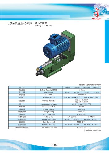 Drilling Spindle Unit