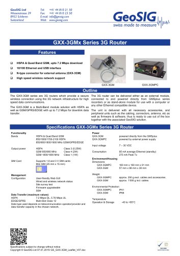 GXX-3GMX Series 3G Router