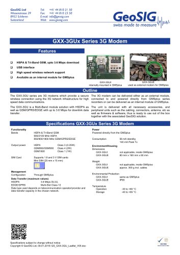 GXX-3GUX Series 3G Modem