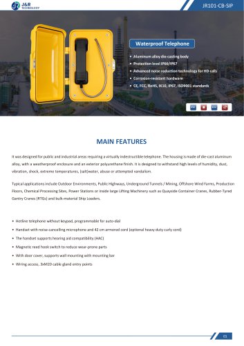 JR101-CB-SIP Specification