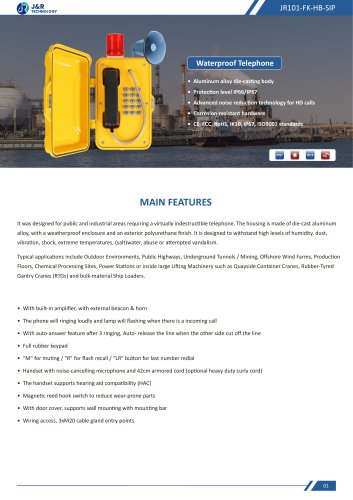 JR101-FK-HB-SIP Specification