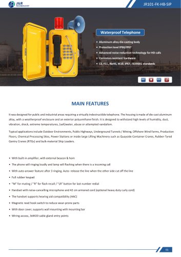 JR101-FK-HB-SIP Specification
