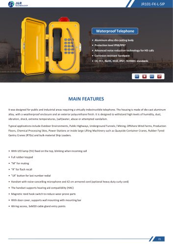 JR101-FK-L-SIP Specification