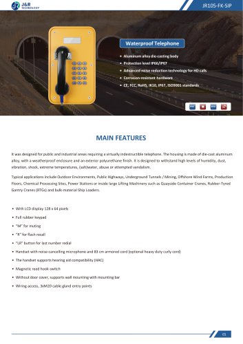 JR105-FK-SIP Specification