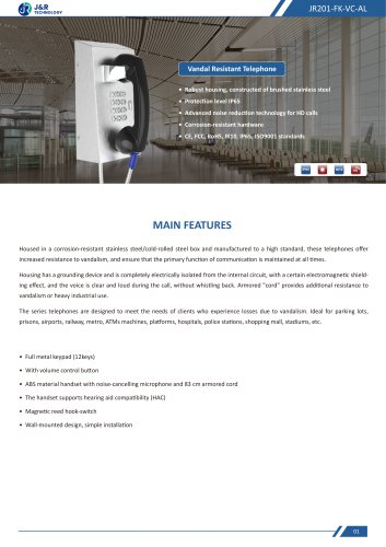 JR201-FK-VC-AL Specification