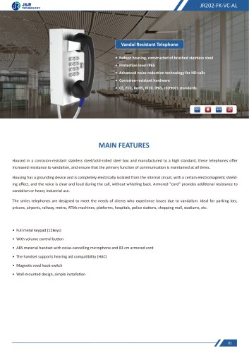 JR202-FK-VC-AL Specification