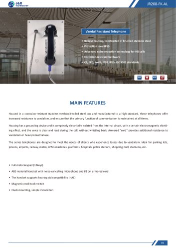 JR208-FK-AL Specification
