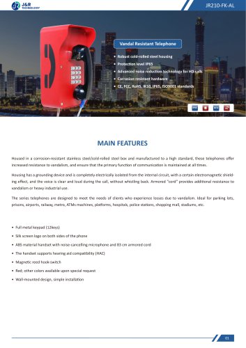 JR210-FK-AL Specification