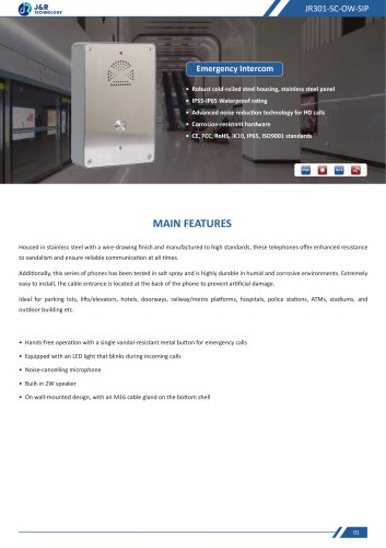JR301-SC-OW-SIP Specification