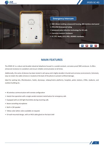 JR305-SC-4G Specification