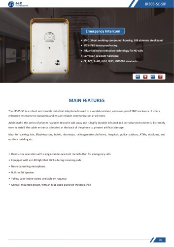 JR305-SC-SIP Specification