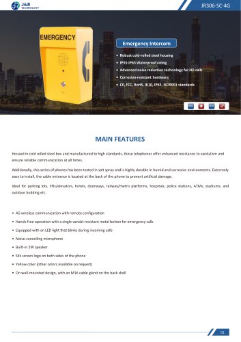 JR306-SC-4G Specification