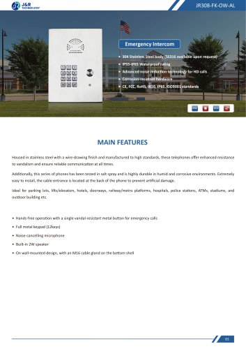 JR308-FK-OW-AL Specification