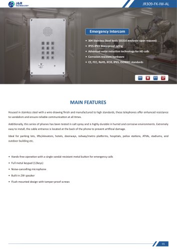 JR309-FK-IW-AL Specification