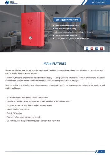 JR313-SC-4G Specification