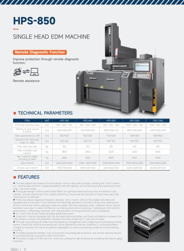 SINGLE HEAD EDM MACHINE