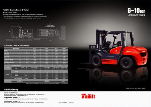 ICE counterbalance trucks 9L 6-10T Diesel