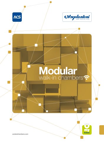 Modular walk-in T and RH test chambers