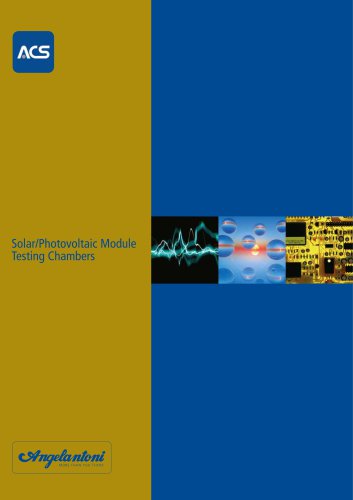 Solar/Photovoltaic module test chambers