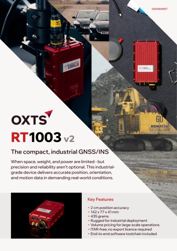 RT1003 v2 GNSS/INS Datasheet