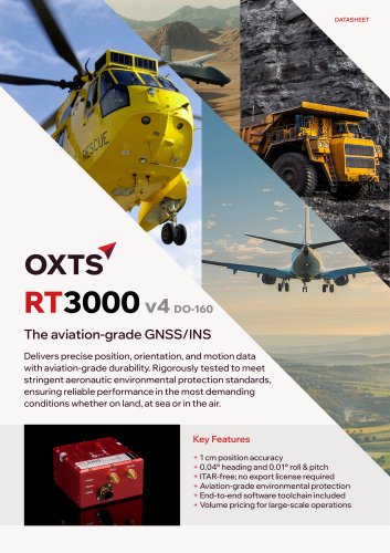 RT3000 v4 DO-160 GNSS/INS