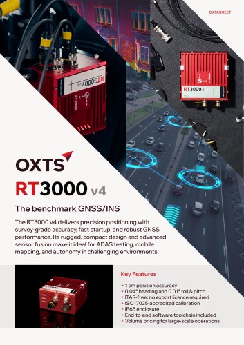 RT3000 v4 GNSS/INS Datasheet