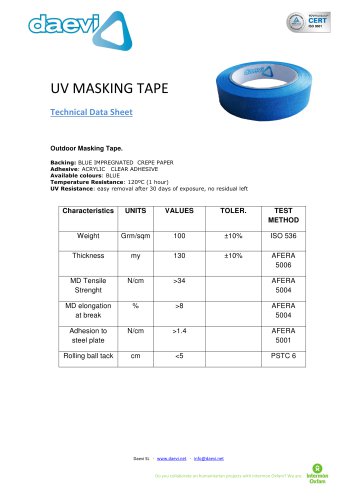 Masking Tape UV