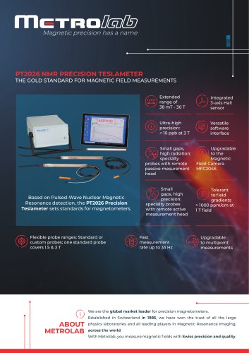 PT2026 NMR PRECISION TESLAMETER