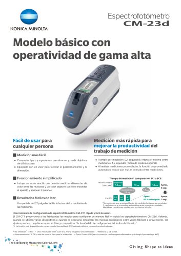 Espectrofot&oacute;metro CM-23d