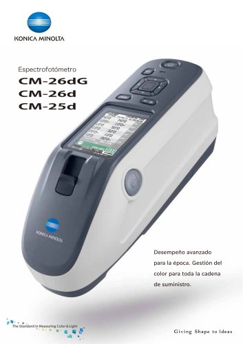 Espectrofotómetro portátil CM-26dG / CM-26d / CM-25d