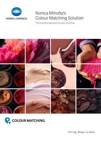 Konica Minolta’s Colour Matching Solution